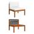 Set mobilier grădină cu perne 12 piese crem lemn masiv acacia GartenMobel Dekor