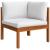 Set mobilier grădină cu perne 12 piese crem lemn masiv acacia GartenMobel Dekor