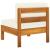 Set mobilier grădină perne alb crem, 5 piese, lemn masiv acacia GartenMobel Dekor
