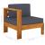 Set mobilier grădină perne gri închis, 6 piese, lemn acacia GartenMobel Dekor