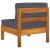 Set mobilier grădină perne gri închis, 6 piese, lemn acacia GartenMobel Dekor