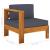 Set mobilier grădină perne gri închis, 7 piese, lemn acacia GartenMobel Dekor