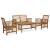 Set mobilier de grădină, 4 piese, lemn masiv de acacia GartenMobel Dekor