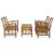 Set mobilier de grădină, 4 piese, lemn masiv de acacia GartenMobel Dekor