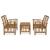 Set mobilier de grădină, 3 piese, lemn masiv de acacia GartenMobel Dekor