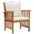 Set mobilier de grădină cu perne, 4 piese, lemn masiv de acacia GartenMobel Dekor