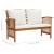 Set mobilier de grădină cu perne, 4 piese, lemn masiv de acacia GartenMobel Dekor