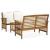 Set mobilier grădină cu perne, 3 piese, lemn masiv de acacia GartenMobel Dekor