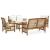 Set mobilier de grădină cu perne, 5 piese, lemn masiv acacia GartenMobel Dekor