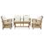 Set mobilier de grădină cu perne, 5 piese, lemn masiv de acacia GartenMobel Dekor