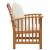 Set mobilier de grădină cu perne, 5 piese, lemn masiv de acacia GartenMobel Dekor