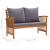 Set mobilier grădină cu perne, 5 piese, lemn masiv de acacia GartenMobel Dekor