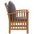 Set mobilier grădină cu perne, 5 piese, lemn masiv de acacia GartenMobel Dekor