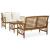 Set mobilier grădină cu perne, 3 piese, lemn masiv de acacia GartenMobel Dekor