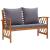 Set mobilier grădină cu perne, 5 piese, lemn masiv de acacia GartenMobel Dekor
