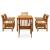 Set mobilier de grădină cu perne, 7 piese, lemn masiv acacia GartenMobel Dekor