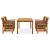 Set mobilier de grădină cu perne, 5 piese, lemn masiv de acacia GartenMobel Dekor