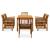 Set mobilier de grădină cu perne, 7 piese, lemn masiv acacia GartenMobel Dekor