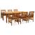 Set mobilier de grădină cu perne, 7 piese, lemn masiv acacia GartenMobel Dekor