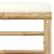 Set mobilier de grădină cu perne alb crem, 5 piese, bambus GartenMobel Dekor