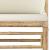 Set mobilier de grădină cu perne alb crem, 6 piese, bambus GartenMobel Dekor