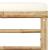 Set mobilier de grădină cu perne alb crem, 6 piese, bambus GartenMobel Dekor