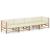 Set mobilier de grădină, cu perne alb crem, 4 piese, bambus GartenMobel Dekor