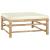 Set mobilier de grădină, cu perne alb crem, 10 piese, bambus GartenMobel Dekor