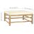 Set mobilier de grădină, cu perne alb crem, 3 piese, bambus GartenMobel Dekor