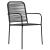 Set mobilier de grădină, 5 piese, negru, frânghie bumbac & oțel GartenMobel Dekor