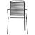 Set mobilier de grădină 5 piese negru sfoară de bumbac și oțel GartenMobel Dekor