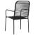 Set mobilier de grădină, 9 piese, negru, sfoară bumbac și oțel GartenMobel Dekor