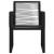 Set mobilier de exterior, 3 piese, negru, ratan PVC GartenMobel Dekor
