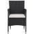 Set mobilier de grădină, 3 piese, negru, poliratan GartenMobel Dekor