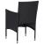 Set mobilier de grădină, 3 piese, negru, poliratan GartenMobel Dekor