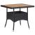 Set mobilier grădină, 3 piese, negru, poliratan și lemn acacia GartenMobel Dekor