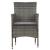 Set mobilier grădină, 3 piese, gri, poliratan și lemn acacia GartenMobel Dekor
