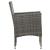 Set mobilier grădină, 3 piese, gri, poliratan și lemn acacia GartenMobel Dekor