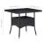 Set mobilier grădină, 3 piese, negru, poliratan și lemn acacia GartenMobel Dekor