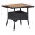 Set mobilier grădină, 3 piese, negru, poliratan și lemn acacia GartenMobel Dekor