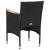 Set mobilier grădină, 3 piese, negru, poliratan și lemn acacia GartenMobel Dekor
