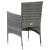 Set mobilier de exterior, 5 piese, gri, poliratan și sticlă GartenMobel Dekor