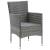 Set mobilier de exterior, 5 piese, gri, poliratan și sticlă GartenMobel Dekor
