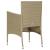 Set mobilier de grădină, 5 piese, bej, poliratan și sticlă  GartenMobel Dekor