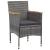 Set mobilier grădină, 5 piese, gri, poliratan, lemn acacia GartenMobel Dekor