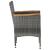 Set mobilier grădină, 5 piese, gri, poliratan, lemn acacia GartenMobel Dekor