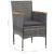 Set mobilier grădină, 5 piese, gri, poliratan, lemn acacia GartenMobel Dekor