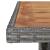 Set mobilier grădină, 5 piese, gri, poliratan, lemn acacia GartenMobel Dekor