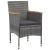 Set mobilier grădină, 5 piese, gri, poliratan, lemn acacia GartenMobel Dekor