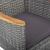 Set mobilier grădină, 5 piese, gri, poliratan, lemn acacia GartenMobel Dekor